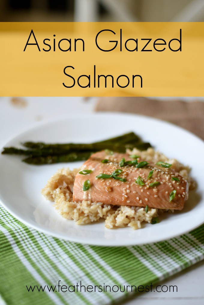 Marinated Asian Glazed Salmon recipe with honey, lime, garlic, and ginger. Quick, easy, and flavorful!