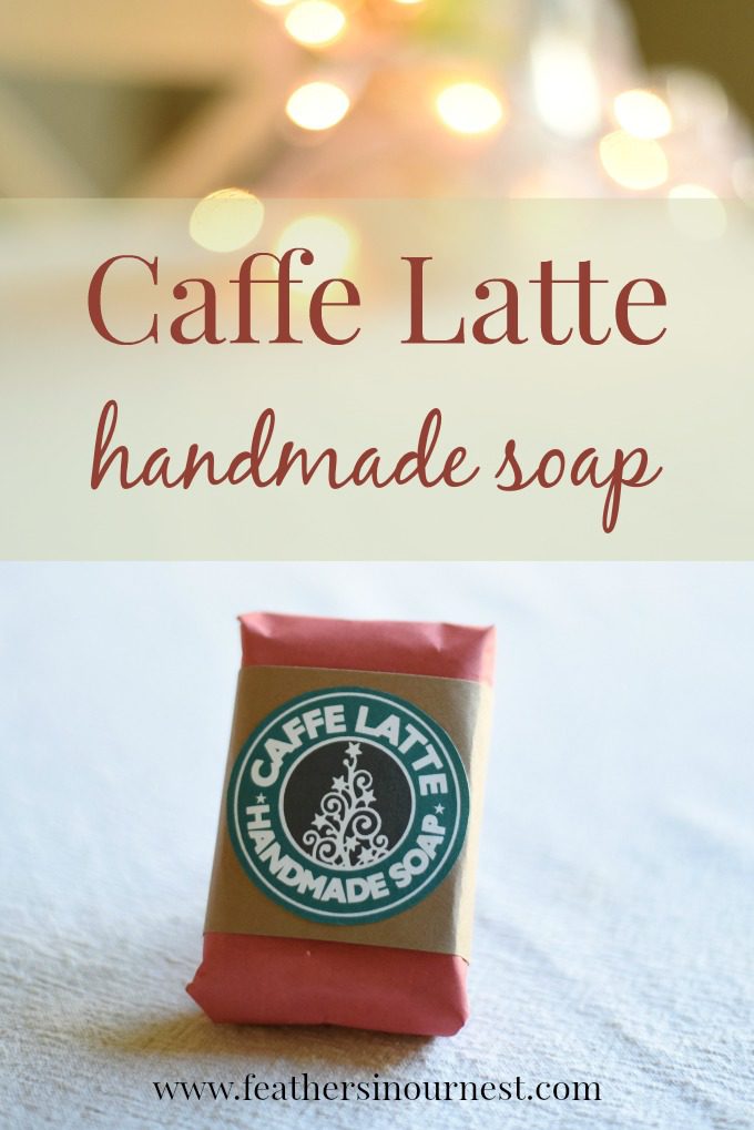 DIY Caffe Latte Handmade Soap - great gift idea! | Feathers in Our Nest