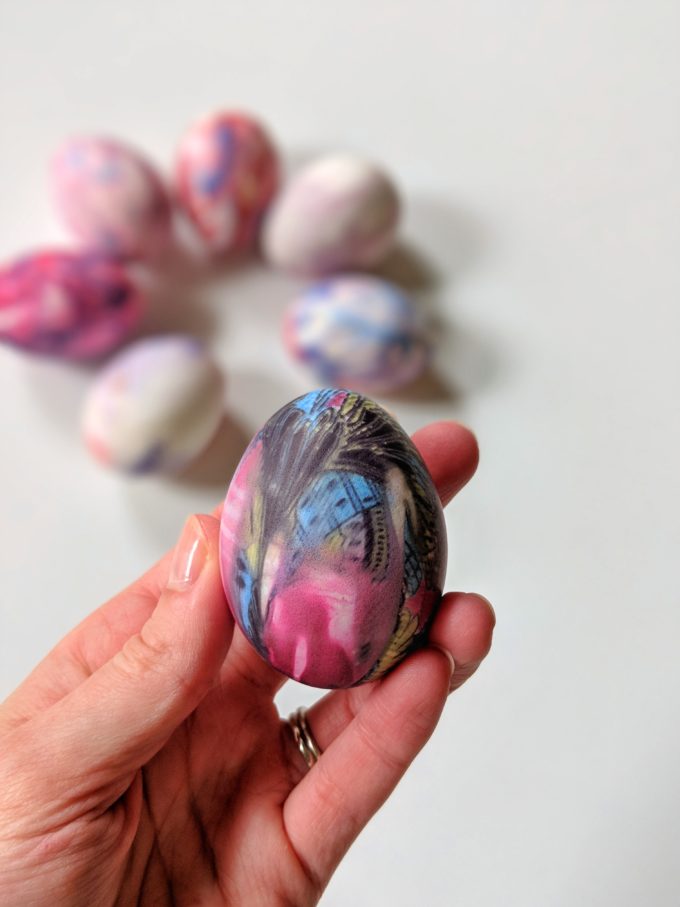 Silk Dyed Easter Eggs | Feathers in Our Nest